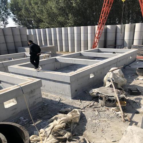 保定市蠡县水泥全预制光伏箱变 大型混凝土预制构件厂家定制 鑫巍宏图